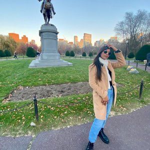 Designer Brand Camel Blazer Coat Size Xs